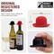 Monkey Business Silicone Wine Stopper | Seals Bottle and Keeps Wine Fresh/Cute Wine Accessories/Kitchen Gadgets/Bowler Hat Bottle Stopper (Set of 2)